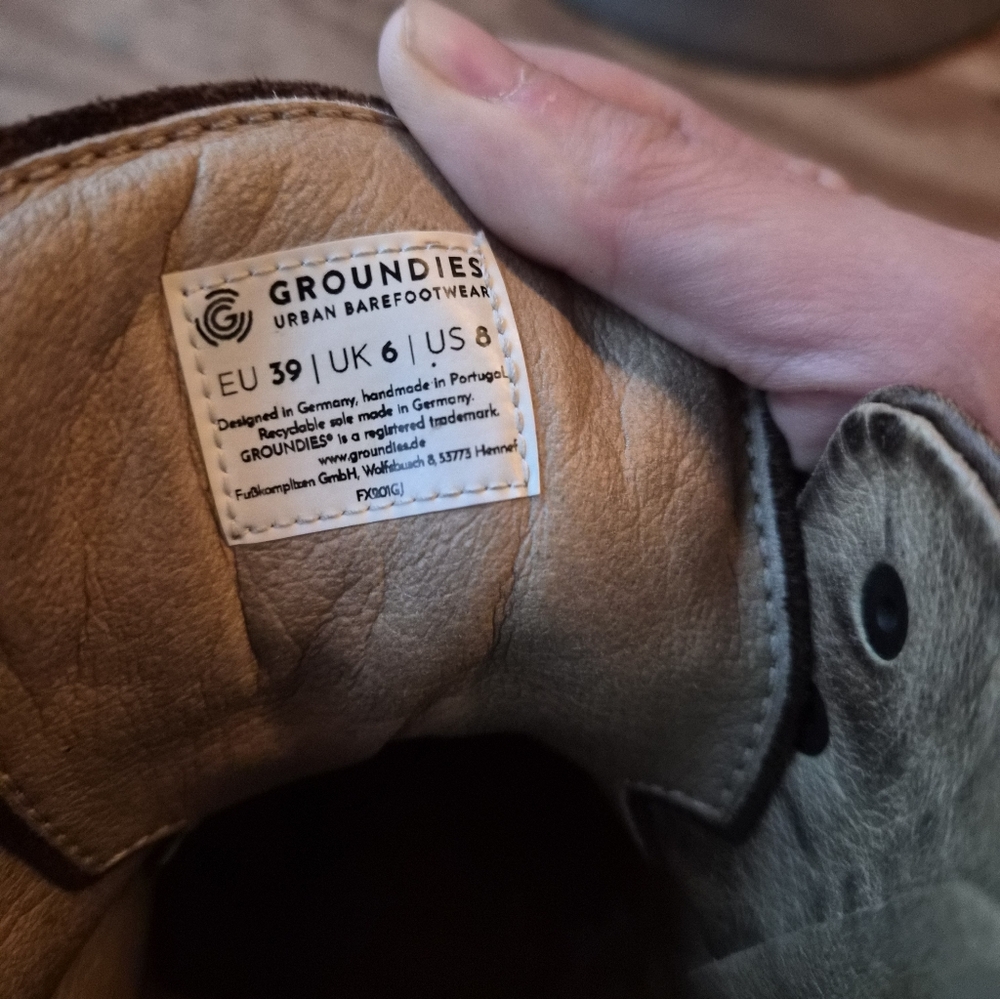 Groundies Barefoot Leather Zip Boots - Picture 4 of 5